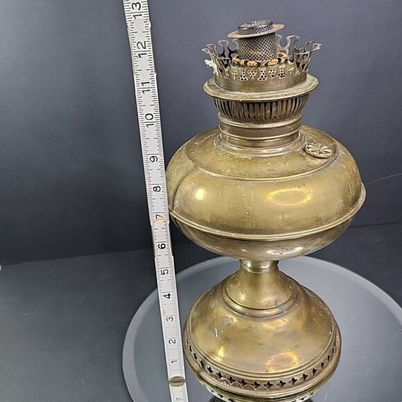 Antique Patent Mar Rayo Nickel Plated Oil Table Lamp 24.96 Feb 28 05 Untested - Picture 11 of 12